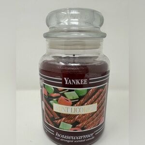 Yankee Candle Mint Licorice Large Jar 22 oz Retired Scent New Unused Black Band